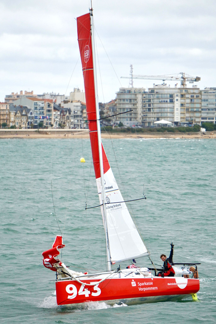 Lennart Burke mit Vorpommern, Zieleinfahrt Les Sable de'Olonne, SAS Morlaix 2020